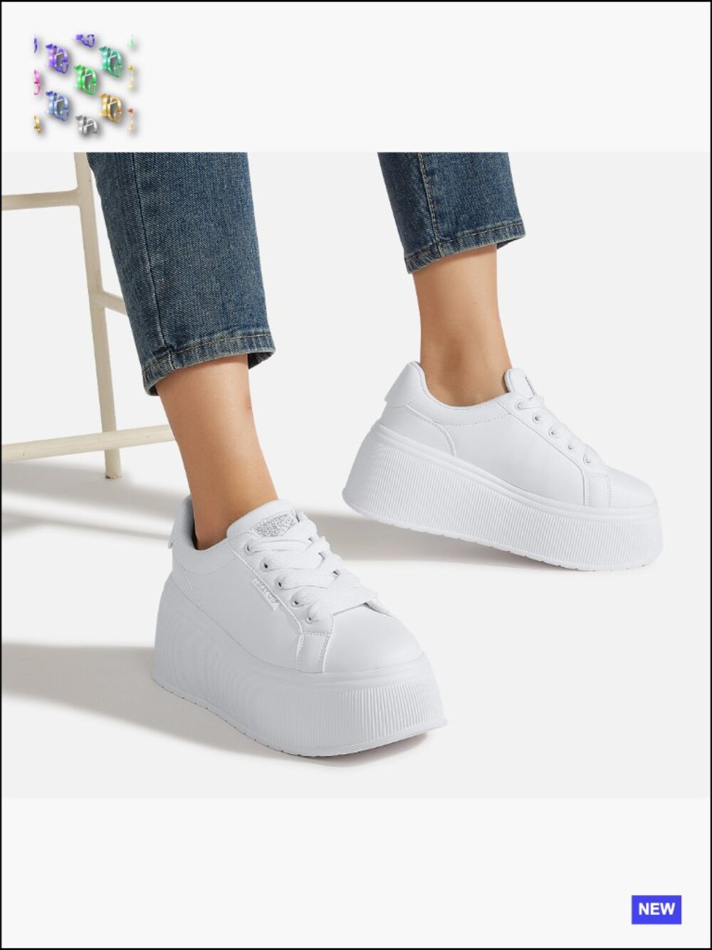Platform Fashion Sneakers Retro Wedge Canvas Casual Low Top Walking Shoes - Picture 7 of 7